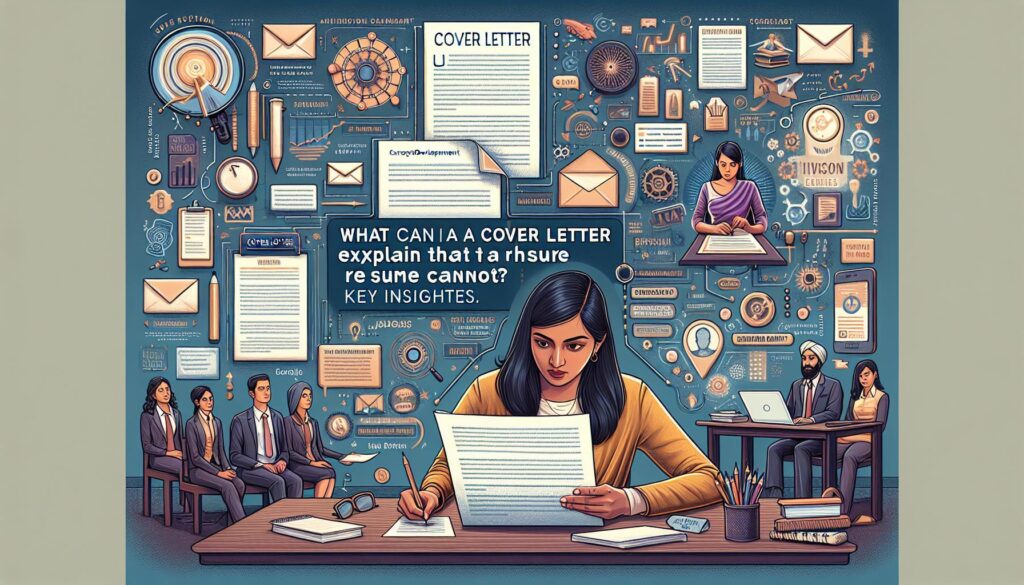 What can a cover letter explain that a résumé cannot? Key Insights