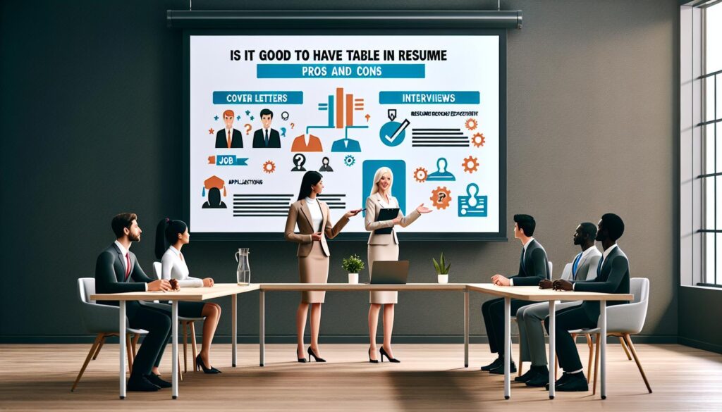Is It Good to Have Table in Resume – Pros and Cons Explained