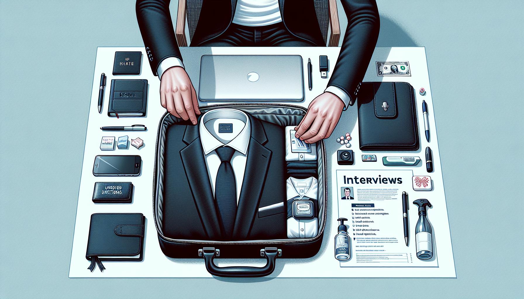 What Essentials to Pack for Interviews