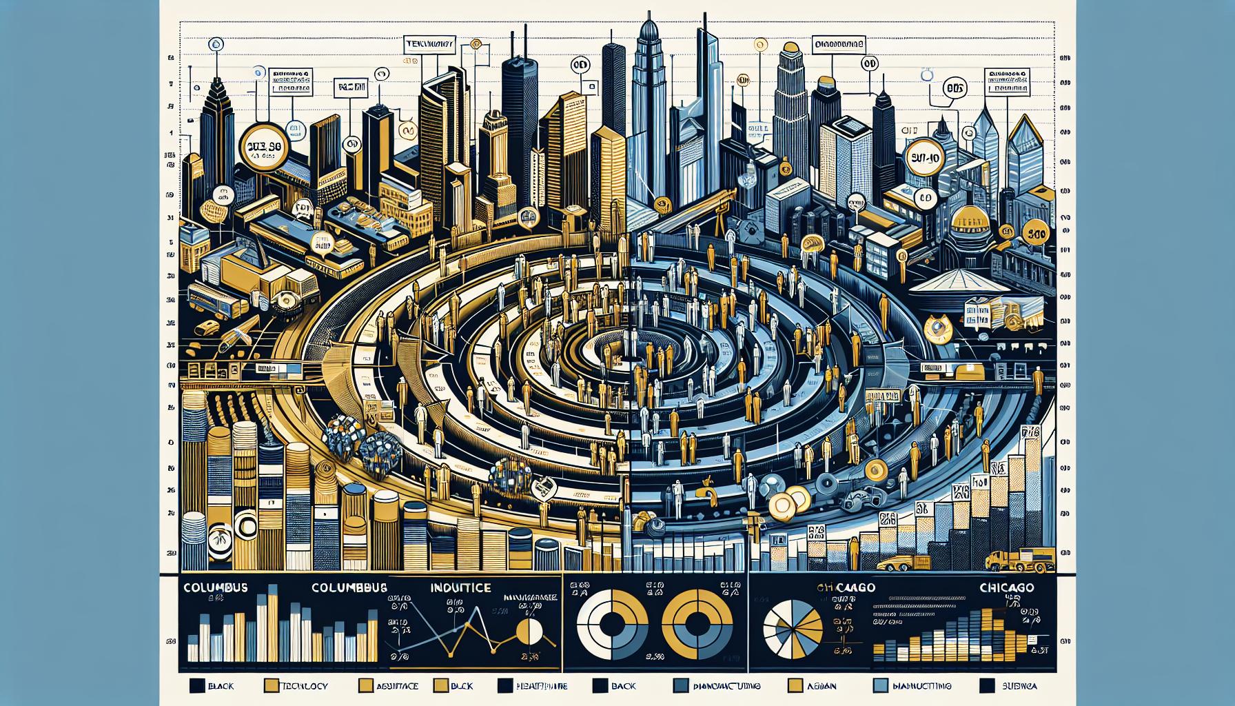 Columbus‍ Versus Chicago⁤ Employment Trends