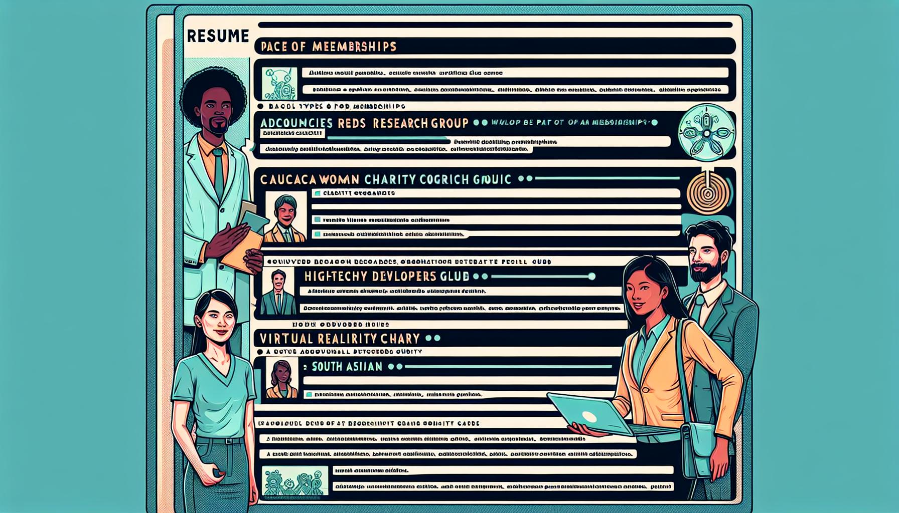 Choosing Relevant Memberships for Your Resume