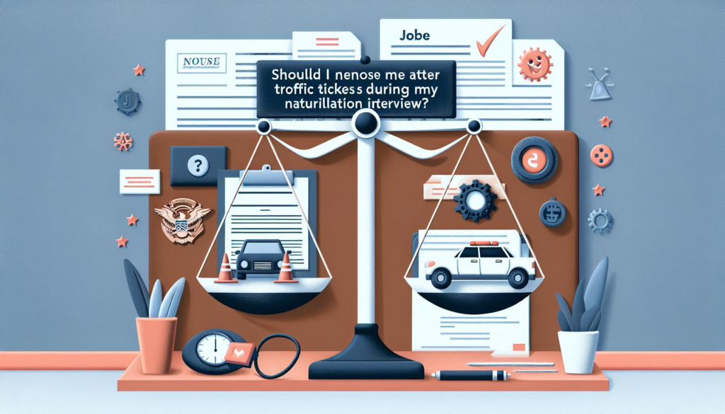Should I Mention Traffic Tickets During My Naturalization Interview?